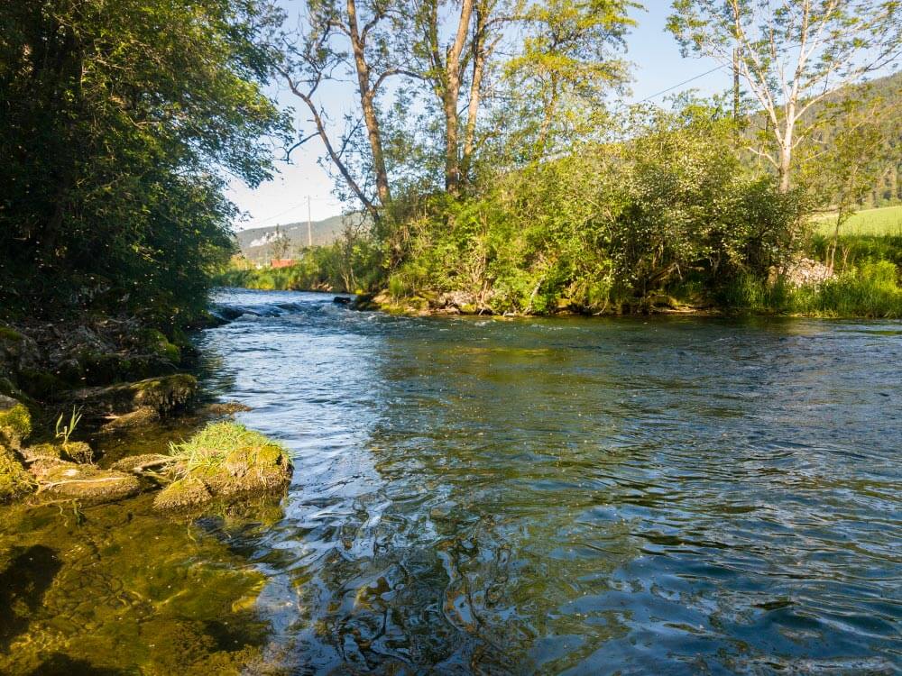 photo of the Suze river route La Traversée UTJB
